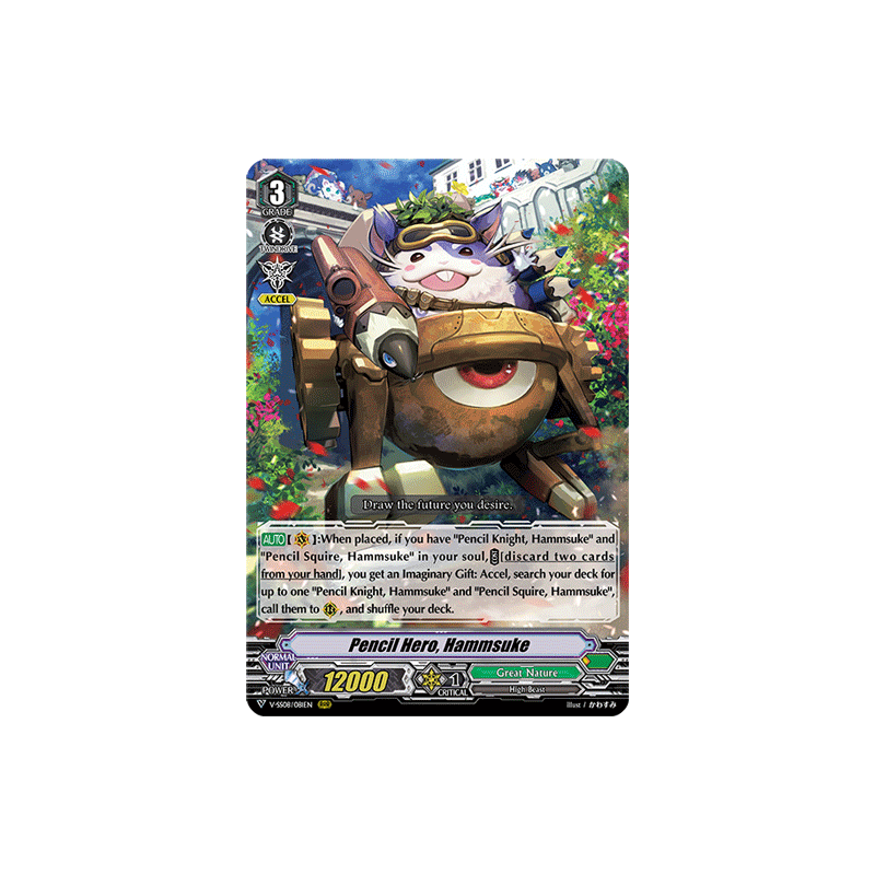 Vanguard_TCG_card_V-SS08_081EN_RRR_Pencil_Hero_Hammsuke_CLAN_SELECTION_PLUS_Vol.2