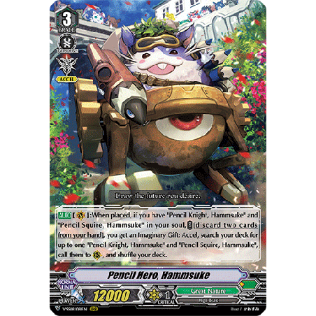 Vanguard_TCG_card_V-SS08_081EN_RRR_Pencil_Hero_Hammsuke_CLAN_SELECTION_PLUS_Vol.2