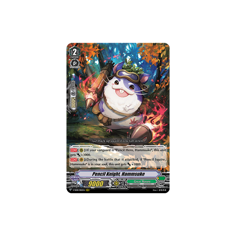 Vanguard_TCG_card_V-SS08_082EN_RRR_Pencil_Knight_Hammsuke_CLAN_SELECTION_PLUS_Vol.2