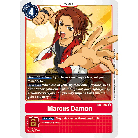 Digimon_TCG_BT4-092_Marcus_Damon_Rare_Great_Legend_Card_Game