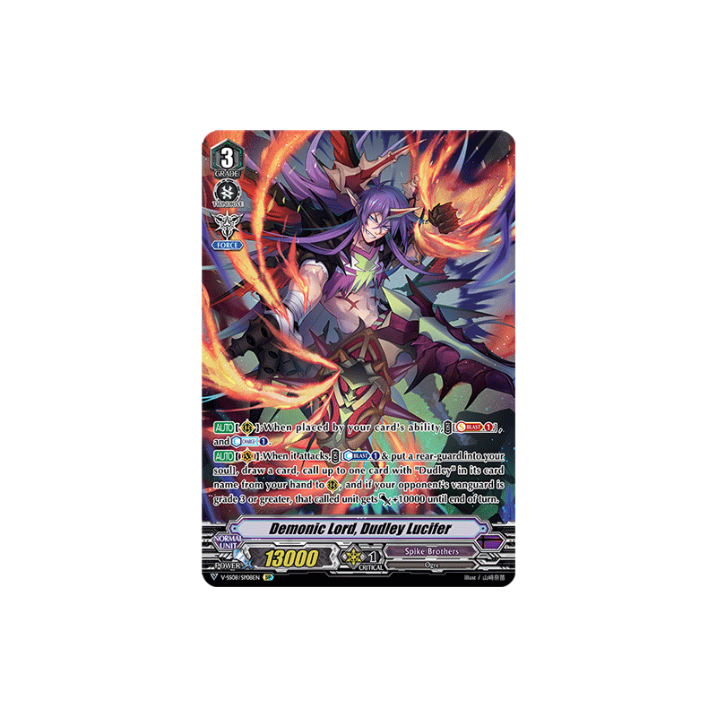 Vanguard_TCG_card_V-SS08_SP08EN_SP_Demonic_Lord_Dudley_Lucifer_CLAN_SELECTION_PLUS_Vol.2