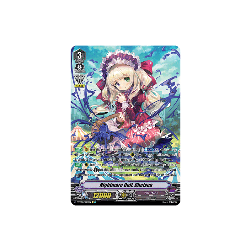 Vanguard_TCG_card_V-SS08_SP09EN_SP_Nightmare_Doll_Chelsea_CLAN_SELECTION_PLUS_Vol.2