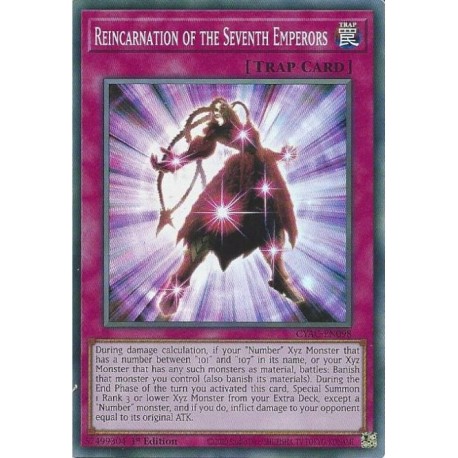 YGO CYAC-EN098 SuR Réincarnation des Septièmes EmpereursCYAC-EN098 Yu-gi-oh