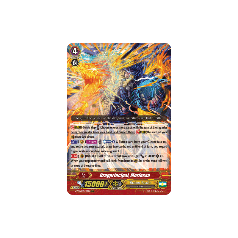 Vanguard_TCG_card_V-SS09_022EN_RRR_Dragprincipal_Morfessa_REVIVAL_SELECTION