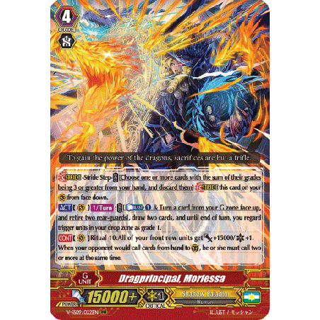 Vanguard_TCG_card_V-SS09_022EN_RRR_Dragprincipal_Morfessa_REVIVAL_SELECTION