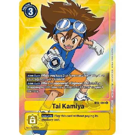 Digimon_TCG_BT4-094_AA_Tai_Kamiya_Alternative_Art_Great_Legend_Card_Game