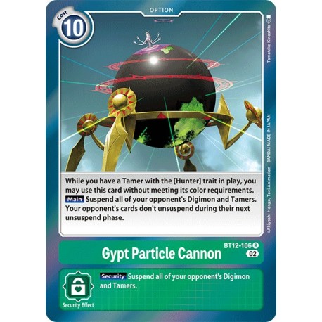 BT12-106 R Gypt Particle Cannon Option BT12-106 Digimon