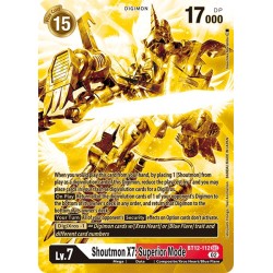BT12-112 AA  SEC Shoutmon X7: Superior Mode Digimon Alternative ArtBT12-112 AA  Digimon