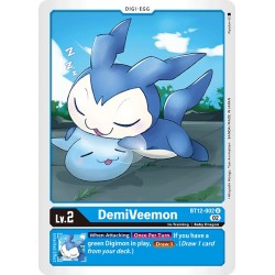 BT12-002 U DemiVeemon Digi-Egg BT12-002 Digimon