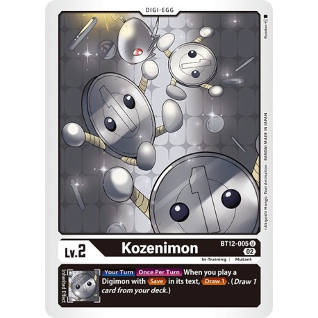 BT12-005 U Kozenimon Digi-Egg BT12-005 Digimon