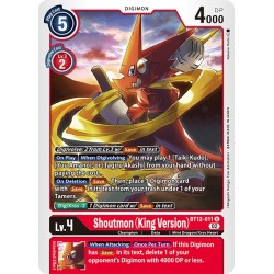 BT12-011 U Shoutmon (King Version). Digimon BT12-011 Digimon