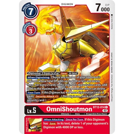 BT12-014 C OmniShoutmon Digimon BT12-014 Digimon