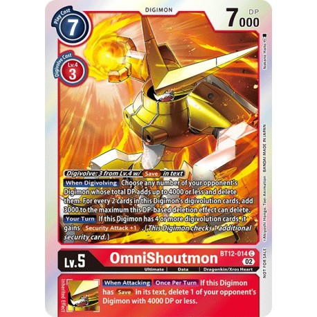 BT12-014 AA C OmniShoutmon Digimon Alternative ArtBT12-014 AA Digimon