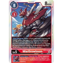 BT12-016 R WarGrowlmon Digimon BT12-016 Digimon