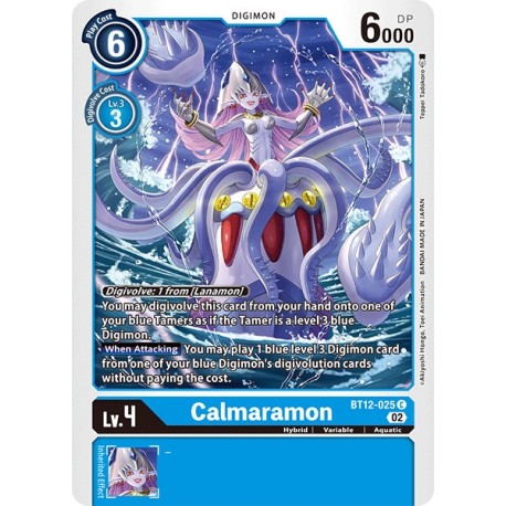 BT12-025 C Calmaramon Digimon BT12-025 Digimon