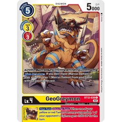 BT12-038 C GeoGreymon Digimon BT12-038 Digimon