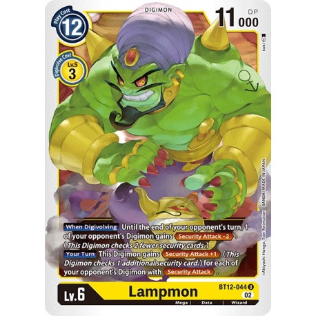 BT12-044 U Lampmon Digimon BT12-044 Digimon