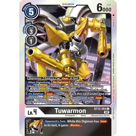 BT12-064 AA C Tuwarmon Digimon Alternative ArtBT12-064 AA Digimon