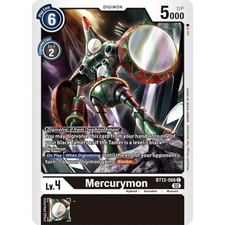 BT12-066 C Mercurymon Digimon BT12-066 Digimon
