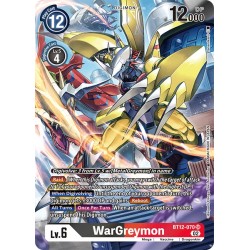 BT12-070 AA SR WarGreymon Digimon Alternative ArtBT12-070 AA Digimon