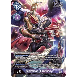 BT12-085 AA SR Beelzemon (X Antibody) Digimon Alternative ArtBT12-085 AA Digimon