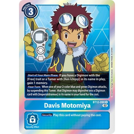 BT12-090 R Davis Motomiya Tamer BT12-090 Digimon