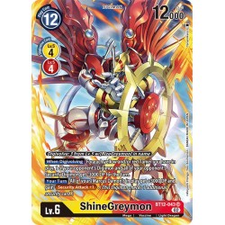 BT12-043 AA SR ShineGreymon Digimon Alternative ArtBT12-043 AA Digimon