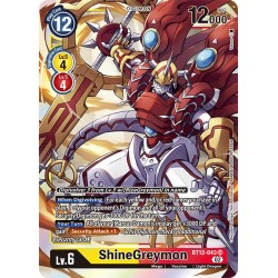 BT12-043 SR ShineGreymon Digimon BT12-043 Digimon