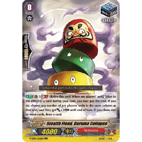 Vanguard_TCG_card_V-SS09_056EN_RRR_Stealth_Fiend_Daruma_Collapse_REVIVAL_SELECTION
