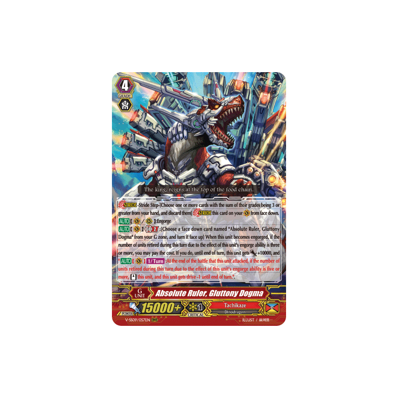 Vanguard_TCG_card_V-SS09_057EN_RRR_Absolute_Ruler_Gluttony_Dogma_REVIVAL_SELECTION