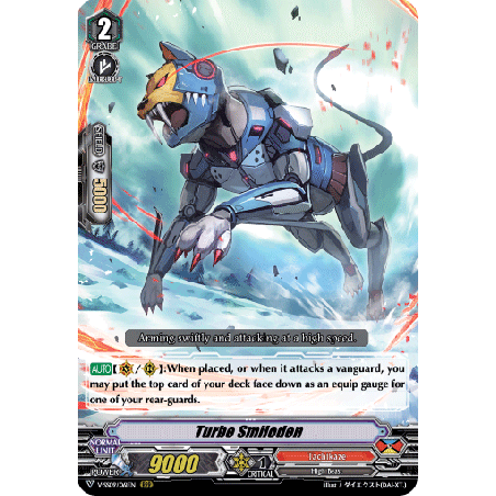 Vanguard_TCG_card_V-SS09_061EN_RRR_Turbo_Smilodon_REVIVAL_SELECTION