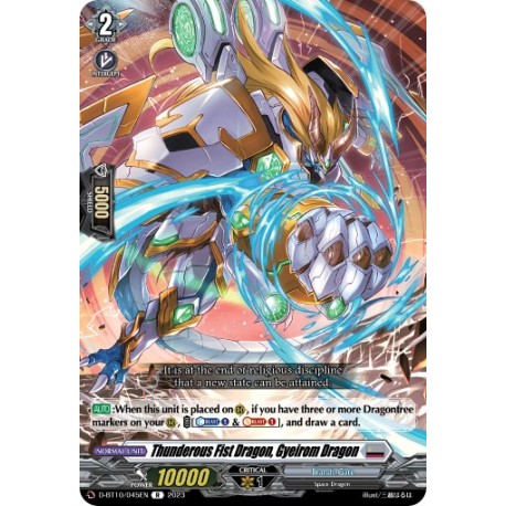 CFV D-BT10/045EN R Thunderous Fist Dragon, Gyeirom DragonD-BT10/045EN Vanguard