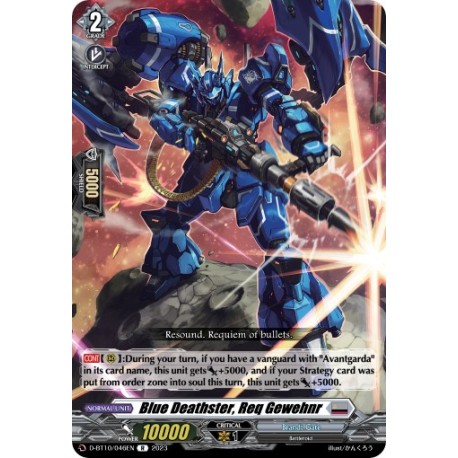 CFV D-BT10/046EN R Blue Deathster, Req GewehnrD-BT10/046EN Vanguard