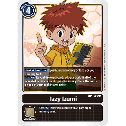 Digimon_TCG_BT4-096_Izzy_Izumi_Rare_Great_Legend_Card_Game