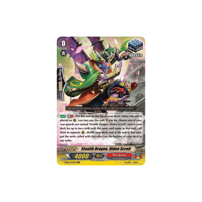 Vanguard_TCG_card_V-SS09_070EN_RRR_Stealth_Dragon_Hiden_Scroll_REVIVAL_SELECTION