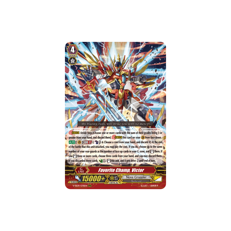 Vanguard_TCG_card_V-SS09_078EN_RRR_Favorite_Champ_Victor_REVIVAL_SELECTION