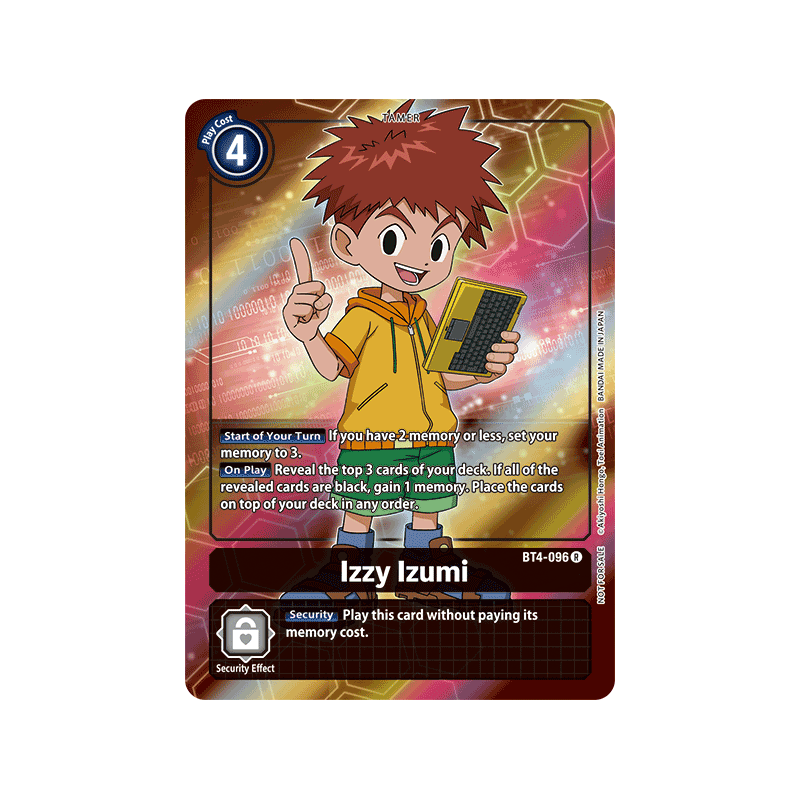 Digimon_TCG_BT4-096_AA_Izzy_Izumi_Alternative_Art_Great_Legend_Card_Game