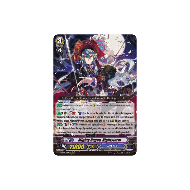 Vanguard_TCG_card_V-SS09_129EN_RRR_Mighty_Rogue_Nightstorm_REVIVAL_SELECTION