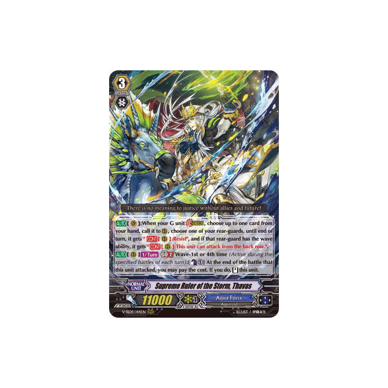 Vanguard_TCG_card_V-SS09_144EN_RRR_Supreme_Ruler_of_the_Storm_Thavas_REVIVAL_SELECTION
