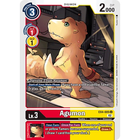 EX4-005 U Agumon Digimon