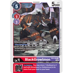 EX4-008 U BlackGrowlmon Digimon