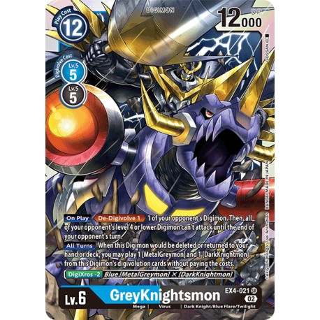 EX4-021 SR GreyKnightsmon Digimon