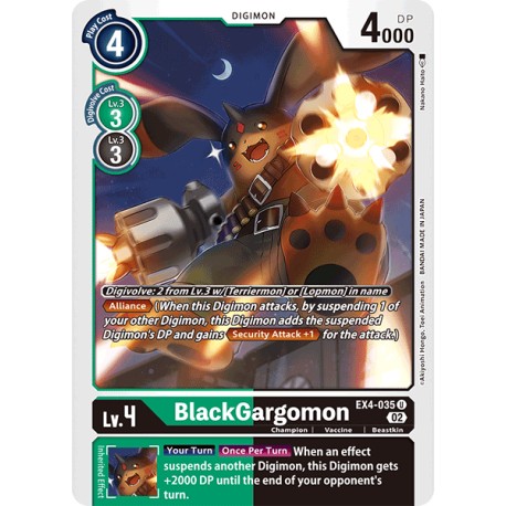 EX4-035 U BlackGargomon Digimon