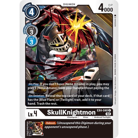 EX4-040 C SkullKnightmon Digimon