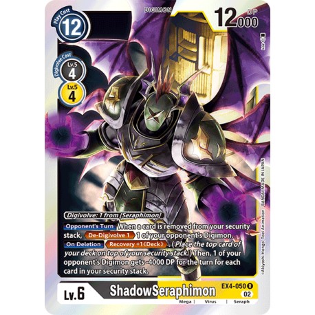 EX4-050 R ShadowSeraphimon Digimon