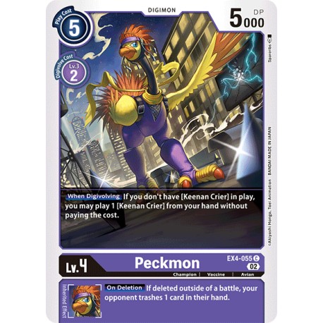EX4-055 C Peckmon Digimon