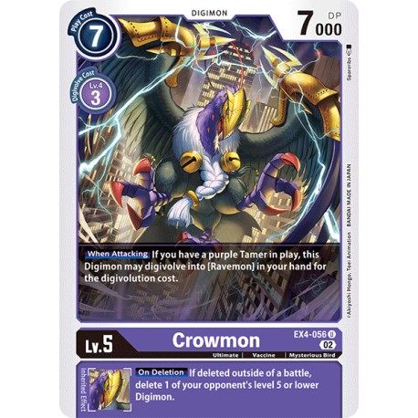EX4-056 U Crowmon Digimon