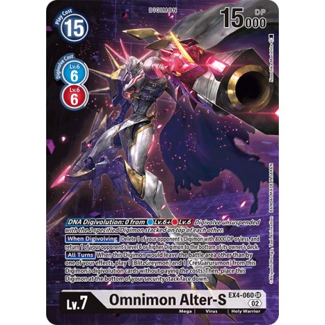 EX4-060 AA Omnimon Alter-S Digimon Alternative Art