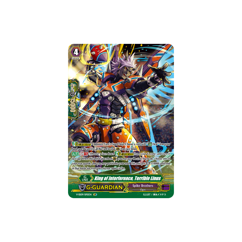 Vanguard_TCG_card_V-SS09_SP15EN_SP_King_of_Interference_Terrible_Linus_REVIVAL_SELECTION