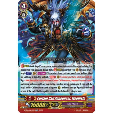 Vanguard_TCG_card_V-SS10_002EN_Foil_Curtain_Call_Announcer_Mephisto_Premium_Battle_Deckset_2023